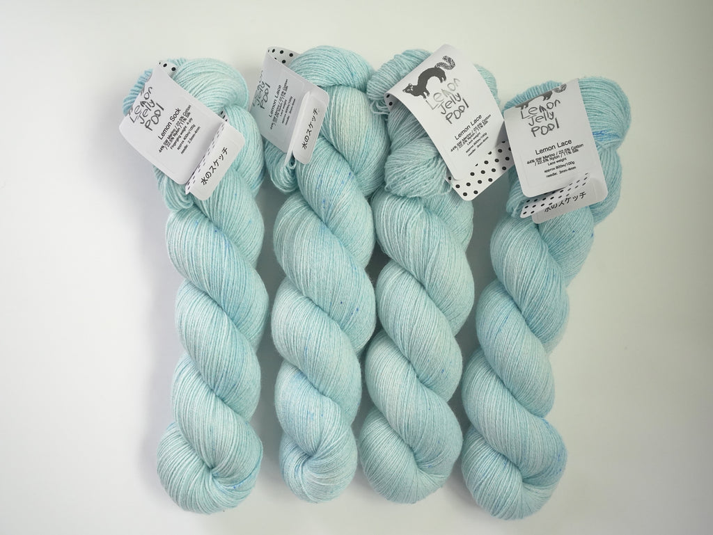 LJP Lemon Lace: 水のスケッチ | 手染め毛糸 販売 LemonJellyPool