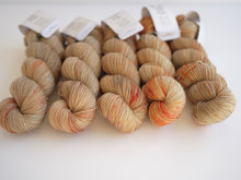 LJP Merino Sock: Linen and Persimmon