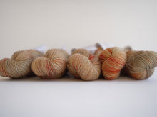 LJP Merino Sock: Linen and Persimmon