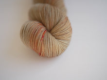 LJP Merino Sock: Linen and Persimmon